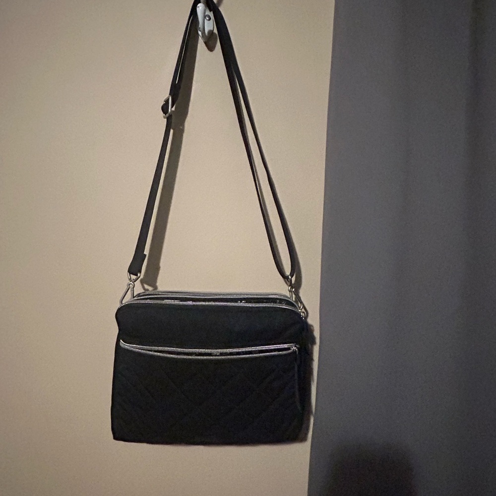 Vera Bradley Performance Twill Triple Compartment Crossbody 🖤